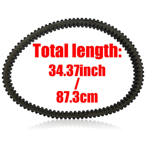 Heavy Duty Drive Belt for Yamaha Grizzly Kodiak Rhino Wolverine ATVs 400 450 YFM400 YFM450 YXR450 Fits 3C2-17641-00-00 5GH-17641-00-00 5GH-17641-10-00 5GH-17641-11-00 Replacement, 873mm length