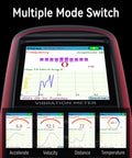 Digital Vibration Meter For Motors And HVAC Systems Pro Grade Vibration Analysis Tool Measuring Acceleration Velocity Displacement Frequency And Temperature With Wide Range Piezo Accelerometer Ideal For Engines Generators Pumps, handheld display