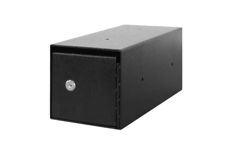 Key Lock Depository Drop Safe with one way slot single lock includes four keys perfect for cash deposits keys and important papers