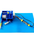 Premium Silicone Soldering Work Mat Heat Resistant Up To 920F Large 19.8 X 13.8 Inches with soldering iron and tools