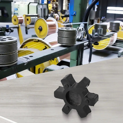Urethane Spider Insert For L-Jaw Couplings, Heavy-Duty Center Block With Flexible Torque Support, 2.5 In OD By 0.6 In Thick