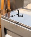 Heavy Duty Stainless Steel Toggle Latch Clamps With Adjustable Quick Release Buckles for toolbox on metal surface