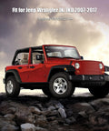 Red Jeep Wrangler JK JKU 2007 on rocky terrain, fits Rear Axle Bearing With Seal And Retainer Kit For Wrangler JK JKU 2007 2017