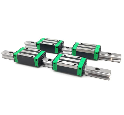 Alt Tag: 600Mm Linear Rail Kit With Two Rails And Four HGH20CA Carriage Blocks For CNC Machines And DIY Automation, Smooth Sliding Linear Guide System