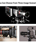 Hella Lightweight 15mm Carbon Fiber Camera Support Rods 12 Inches Pack Of 2 Smooth Matte Finish hooks used in various videography setups.