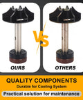 Comparison of BMW Water Pump Repair Kit For F650GS G650GS with Impeller Shaft versus competitor part.