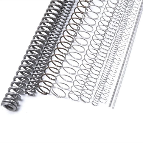 Assorted springs from DIY Friendly Extension Springs Kit With 305mm Stainless Steel Compression Springs, 4 Pieces, 304 Stainless