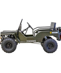 Side view of Mini 125cc Go Kart With 3 Speed Semi Automatic Transmission, Rugged Off Road ATV Style for trails and backyard fun.