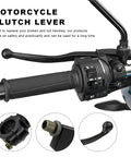 Motorcycle Clutch Lever and Brake Handle Replacement, 7/8 Inch 22mm Fitment for Dirt Pit Bikes, black alloy lever with throttle control.