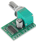 Handy 5V Dual Channel Stereo Amplifier Module With Potentiometer For DIY Portable Audio Projects 3W Per Channel USB Powered Compact Power Amp Board For Speakers