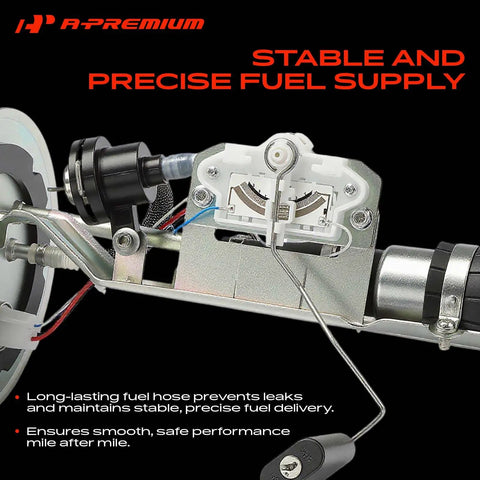 Direct Fit Electric Fuel Pump Assembly For Ford Explorer Sport And Sport Trac 2001 To 2002 4.0l V6 Engine With Dual Tubes, detailed view of fuel delivery system.