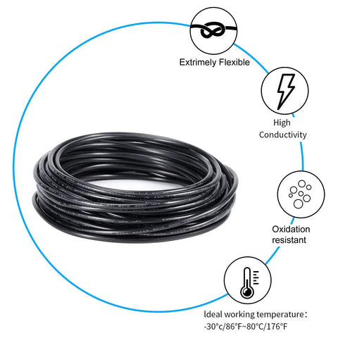 16 Gauge 2 Conductor Electrical Wire 16AWG Stranded PVC Oxygen Free Copper Cable Flexible Low Voltage 32.8 Feet for LED Strips