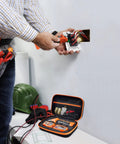 Beefy Hard Storage Case For ET310 AC Circuit Breaker Finder And RT250 GFCI Tester, Box Only, open with tools on table