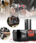 Heavy Duty 19.2V Battery Replacement For DieHard C3 3600mAh Two Pack Fits 315.115410 315.11485 Cordless Drills shown