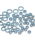 55 Piece Steel Deep Groove Ball Bearing Kit For One Tenth RC Crawler Cars Upgrade Parts arranged on white background