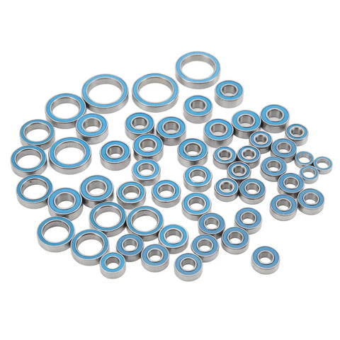 Hardened Steel Deep Groove Ball Bearing Kit For 1/10 Scale RC Crawler Cars Slick 55 Piece Heavy Duty Upgrade Set Smooth Rolling Parts For Gnarly Off Road Rigs