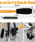 7 Piece Bike Cleaning Brush Kit For Chain And Frame All In One Bicycle Cleaning Set used on bike wheels