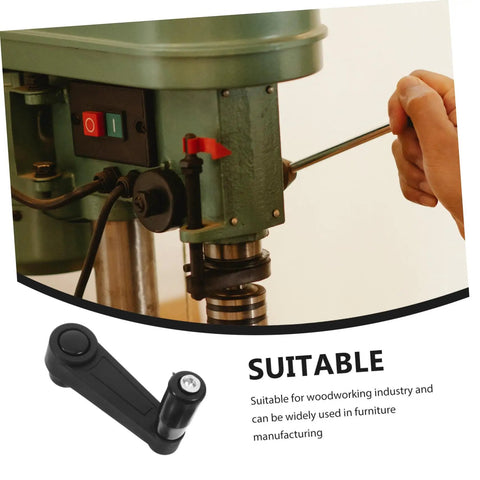 Woodworking Handle Nylon Crank Accessory Easy Install for Smooth Operation and High Efficiency Durable Wear Resistant Round Hole Design used on drill machine