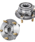AWD Front Two Piece Wheel Bearing Hubs Kit For 2008 2015 Mitsubishi Lancer Replacement With 5 Lug Encoder ABS 4 Bolt Flange Rust Resistant Studs