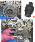 DIY Ready Pro Grade Camshaft Locking And Timing Tool Kit for VW and Audi 2.0-5.2 installation on engine with T40058 adapter