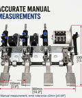4 Pedal Tire Changer Foot Control Assembly With Heavy Duty Steel Frame And Aluminum Pedals Pneumatic Air Valve System