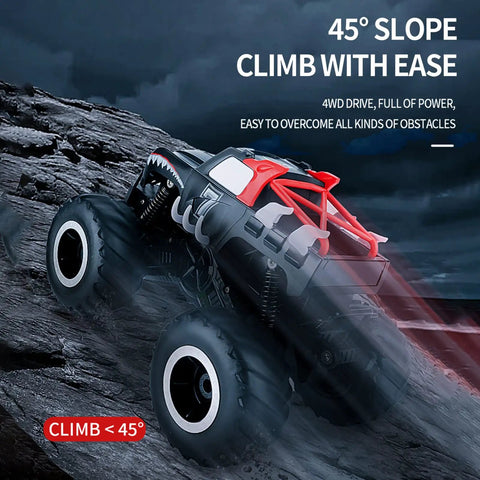 Amphibious RC Car For Land And Water With 1 To 16 Scale Four Wheel Drive Beast Mode Monster climbing 45-degree slope