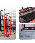 Heavy Duty Electric Lift Cart With Wireless Remote Foldable Work Platform Sturdy Steel Rig for lifting with max load 300kg.