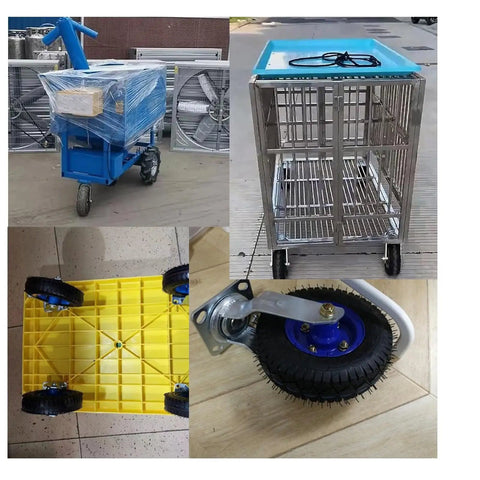 Heavy Duty Swivel Caster Wheels With Inflatable Rubber Tires Smooth Rolling Industrial Cart Casters Built Badass For Heavy Lifting 10 Inch Pneumatic Wheels And Swivel Brake 2 Pack with various angles and details.
