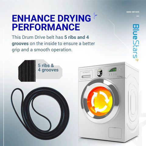Upgraded Dryer Belt Kit With Dual Ball Bearings Idler Pulley And Sturdy Clip 92 Inch Drum Belt 0.3 Inch Width Replacement 6602-001655