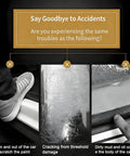 Image showing potential damages to vehicle doors, highlighting need for Rock Solid Stainless Steel Door Sill Guards For Tesla Cybertruck 2023 2025.