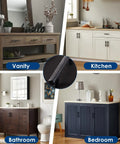 10 Pack Matte Black Cabinet Pulls 3 Inch Center To Center Stainless Steel Kitchen Cabinet Handles on various furniture types