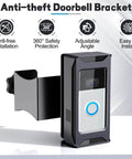 Adjustable Anti Theft Video Doorbell Mount Bracket For Ring And Blink in anti-theft bracket with adjustable angle and easy install.