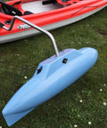 Kayak Stabilizers Package With Hard Outrigger Floats Adjustable Stabilizer System, canoe mount with blue polyethylene pontoon