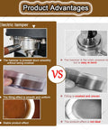 Product advantages of Top Tier Automatic Coffee Tamper 58mm With Touchscreen Pressure Dial and Adjustable Pound Setting for Smooth Espresso Extraction.