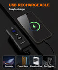 Ultra Bright Bicycle Headlight For Night Riding, 2000 Lumen Bike Light with USB rechargeable feature connected to smartphone.
