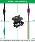 Built Tough Large Outdoor Electrical Box With Handle, Weatherproof IP55 Rated Cord Cover for various cable types and sizes.