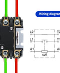Go-To 24V 30A HVAC Contactor Relay 1 Pole wiring diagram, heavy-duty replacement for air conditioners and refrigeration systems
