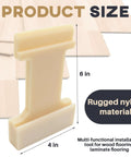 4-in-1 Nylon Tapping Block Kit, 6x4 inch, for Laminate and Wood Flooring Installation