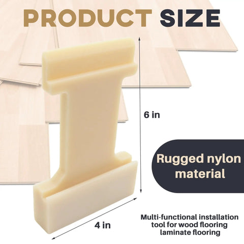 4-in-1 Nylon Tapping Block Kit, 6x4 inch, for Laminate and Wood Flooring Installation