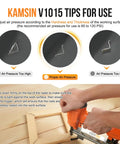 Adjusting air pressure for Pneumatic Picture Frame V Nailer For 5/16 To 19/32 Inch V Nails, 30 Gauge Air Powered Frame Joiner use.