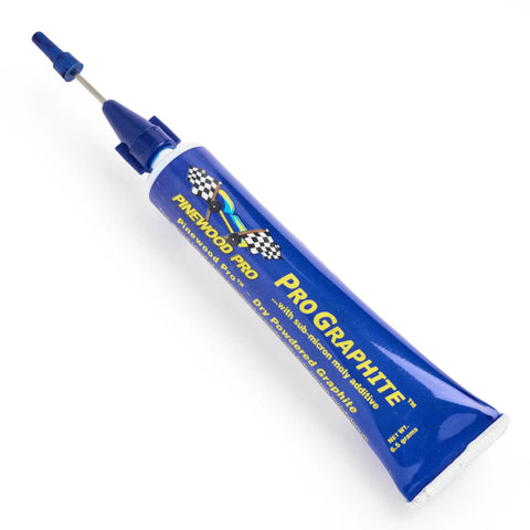 Dry Graphite With Moly Lubricant For Pine Derby Car Axles Pro Grade Easy Apply Needle Tip Applicator in blue tube