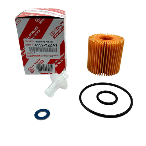 Oil Filter Kit With Housing Cap And Cap Plug, Includes APSG Wrench And Crush Washer, OEM Style Replacement for 04152-YZZA1 components