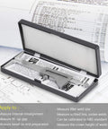 Hi Lo Welding Gauge Inch Gage Stainless Steel Weld Inspection Pitch Gauge For Accurate Measurements Fillet Gauge For Welding Quick Fit Tool To Check Weld Angles And Prep Job Confidence in case