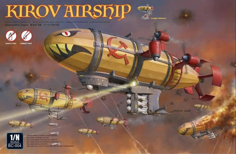 Kirov Airship Model Kit BC004 Ready To Ship Brand New In Original Box Multicolor 15.75 Inches Buildable Model for Ages 15 and Up