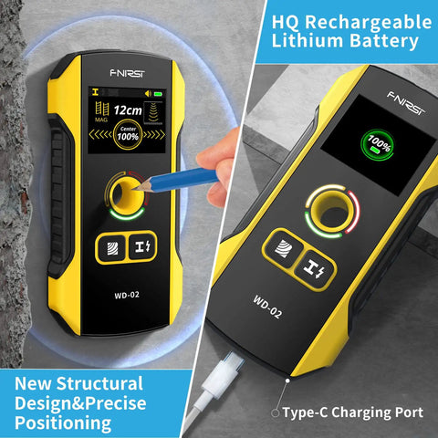 Heavy Duty Wall Scanner Stud Finder Delivering Dead On Accuracy For Finding Wood Studs Metal Pipes Ac Wires And Joists With Easy Center Marking For A No Sweat Diy Weekend Build