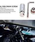 Top Notch M16x1.5 Oil Pan Drain Plug Repair Kit Made From 304 Stainless Steel With Extension Bit And Wrench To Fix Slippery Threads And Get The Job Done Fast On Your Car Today. 304 stainless steel M16x1.5 oil pan drain plug repair kit with wrench and extension bit in use