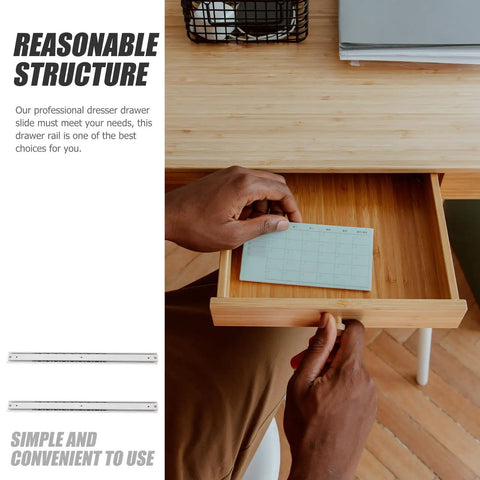 16mm Wide Drawer Slides 200mm Push To Open Rails Side Mount Two-Section Track for Kitchen Cabinets in use, drawer open