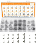 Must Have 1060Pcs Stainless Steel Micro Screws And Nuts Set for Arduino RC Models in storage case