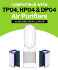 Dyson Compatible HEPA Filter Replacement For HP04 TP04 DP04 DP05 TP05 TP4A Air Purifier Featuring True HEPA 13 Filter Installation