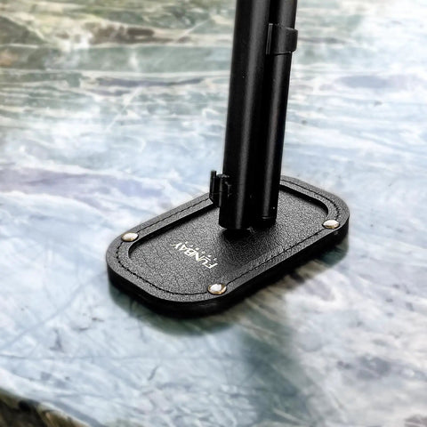 Magnetic Leather Barrel Rest For Shotguns Ideal For Sporting Clays Trap Skeet And Five Stand Muzzle Support on table